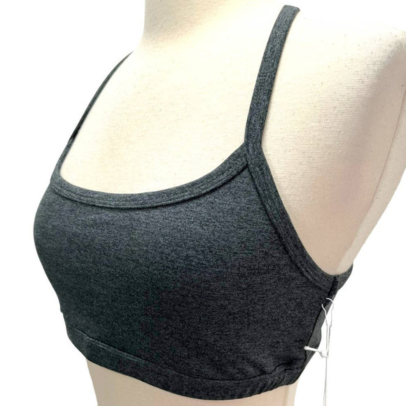 Johnny Was Calme Ease Sports Bra II Dark Heathered Gray Cross Back NWT Small - Picture 3 of 11